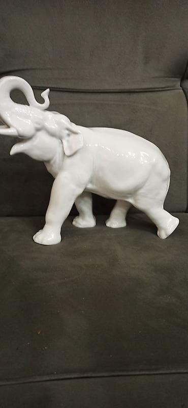 ev ucun dekorlar: Fiqur, Keramika, rəng - Ağ — 1