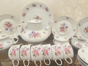 saxsi qablar hazirlanmasi: Nahar dəsti, rəng - Ağ, Farfor — 4