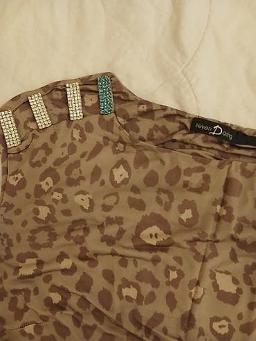 Leopard naxışlı qadın bluzası – Seven Darlng (etiketdə “severi Darlng” — 1