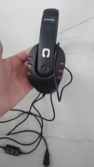 mikrofonlu qulaqcıq: KOMC simli qulaqlıq-mikrofon (headset) - Bağlantı: USB - Üstündə — 4