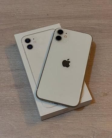 IPhone 11, 128 GB, Ağ, Zəmanət, Simsiz şarj, Face ID lalafo.az -da IPhone 11, 128 GB, Ağ, Zəmanət, Simsiz şarj, Face ID