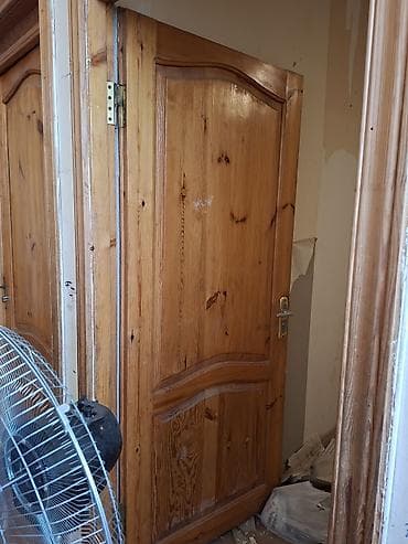 top qapi qapilari: Taxta otaq qapısı – təbii ağacdan - Material: massiv taxta (təbii — 1