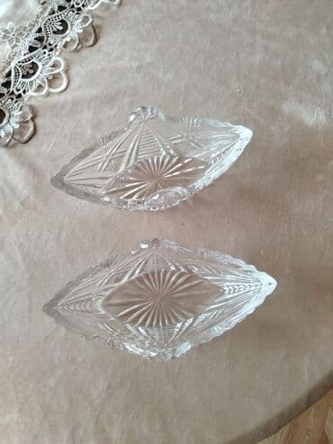 yuxuda xrustal qab görmek: Kasalar, 2 ədədli dəst, rəng - Ağ, Şüşə, Çexiya — 1