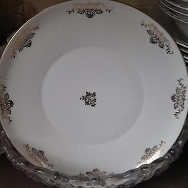 bak cen: Boşqablar, 1 əd, rəng - Ağ, Farfor, Çexiya — 3