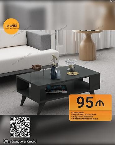 bar stolu: Jurnal masası - Ölçülər: D 40 × H 40 × U 90 sm - Rəng seçimi — 1