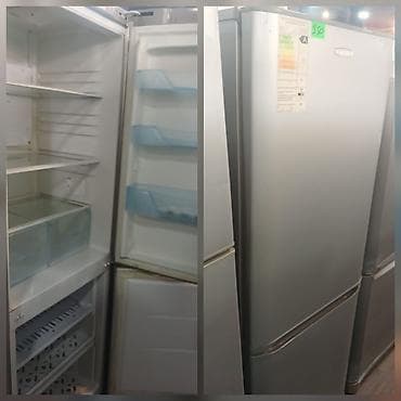 Soyuducu Paltaryuyan televizor vitrinlerin satış mərkəzi: İki qapılı soyuducu (alt hissə dondurucu) - Rəng: gümüşü/metallik -