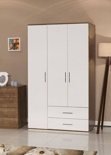 madeyra ayaqqabi dolabi: Açılan, 3 qapılı Düz dolab, Qarderob, paltar dolabı — 5