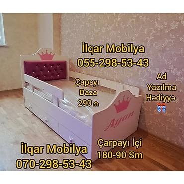 ucuz kravat: Oğlan və qız üçün, Yeni, Çarpayı, Bazasız, Matrassız, Siyirməsiz — 6