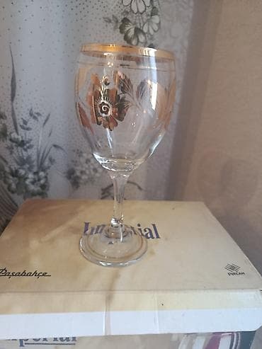 derman qabi: Qədəhlər, Şüşə, 6 ədədli dəst, Türkiyə — 1