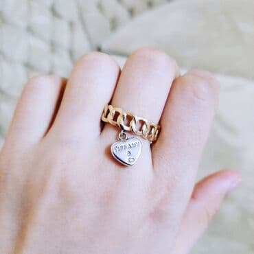 Toy, Üzük, Tiffany, Sarı qızıl, 585 Əyar, Qaşsız