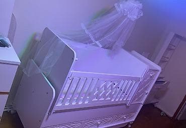 nirvana yataq desti: Oğlan və qız üçün, Yeni, Dördbucaq, Beşik, Dəst ilə, Matras ilə, Yellənmə mexanizmsiz — 4