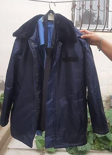 stringer alt geyimi: Mühafizə geyim dəsti - Rəng: tünd göy - Üst geyim: qalın, isti, suya — 1