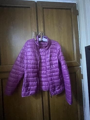 payiz donlari: Qadınlar üçün yüngül puffer gödəkçə - Rəng: bənövşəyi/mağenta - — 2