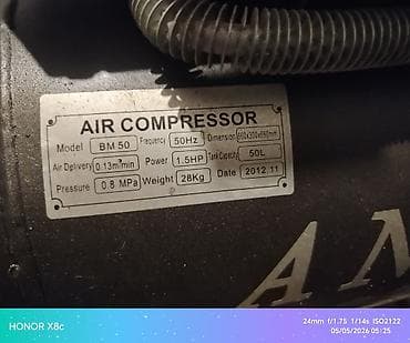 kampresor: 50 l — 5