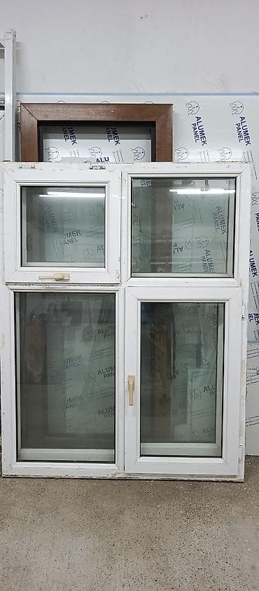 решотка: Б/у Двухкамерное Пластиковое окно, Ширина: 127 см, Длина: 163 см, Платная установка — 1