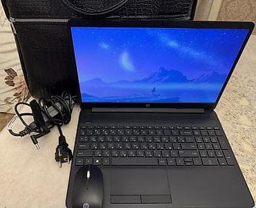 diz ustu komputerlər: HP noutbuk seti Komplekt: - HP 15.6" noutbuk - HP simsiz siçan - — 5