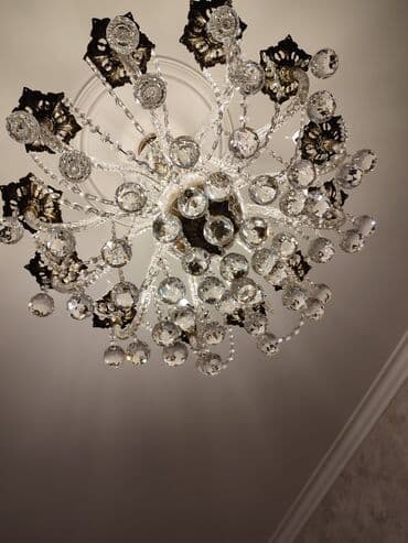 çilçıraqlar: Çılçıraq, 10 və daha çox lampa, Xrustal — 4