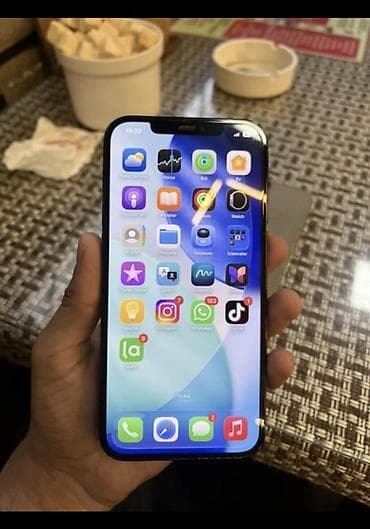 13 pro irşad: IPhone 12 Pro, 128 GB, Pacific Blue, Zəmanət, Kredit, Qırıq — 6