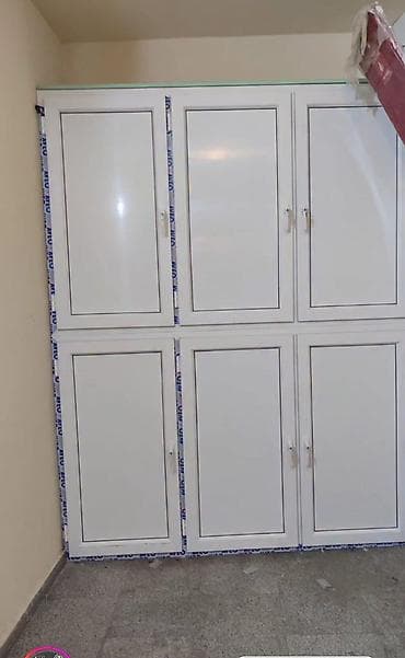 evde ad gunu bezekleri: Plastik (PVC) və metal profil kombinasiyalı balkon/eyvan və giriş — 9