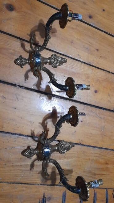 Antik Pirinç Divar Aplik İşıqlandırma Köhnə Rokoko Stil Vintage lalafo.az -da Antik Pirinç Divar Aplik İşıqlandırma Köhnə Rokoko Stil Vintage