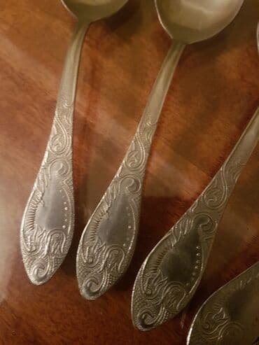 dəm qaşığı: Çay qaşığı. Təzə. Nerj. 6 ədəd. Rusiya istehsalı. Qiyməti - 20 manat — 3