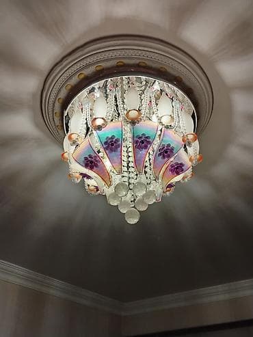 Led люстры: Led люстра, 4 и более ламп, Стекло — 6