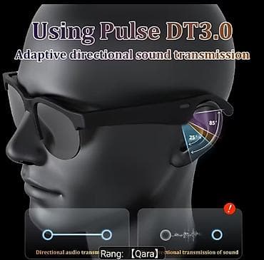 Eynəklər: Smart Audio Eynək – Qara rəng 2‑də 1: eynək və simsiz headset. Günəş — 5