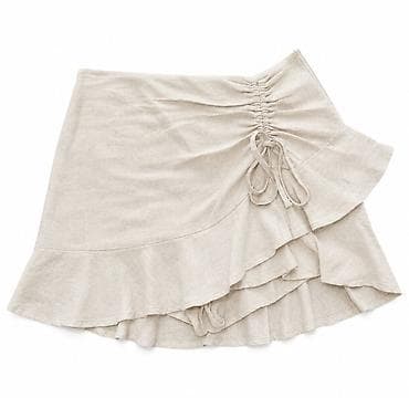 qisa etek: Mini Ətək, Stradivarius, Kətan, XS — 1