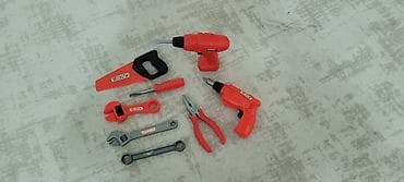 oyuncaq alətlər dəsti: Uşaq oyuncağı – alətlər dəsti Qırmızı rəngli uşaq alətləri komplekti — 3