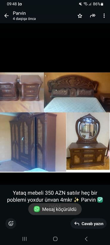 tuba: Təknəfərlik çarpayı, 2 tumba — 1