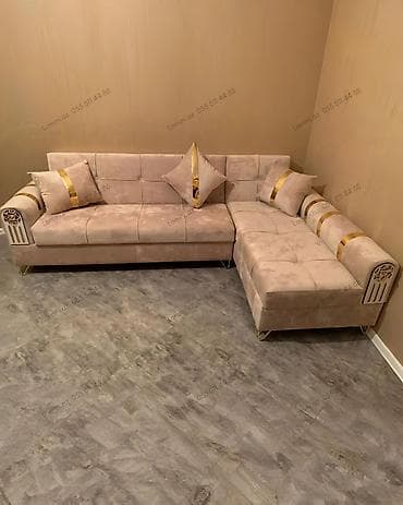 Künc Divan Eviniz üçün geniş mebel seçimi: divanlar, dolablar