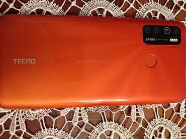 telefon 100: Tecno Spark, rəng - Narıncı, Barmaq izi — 1