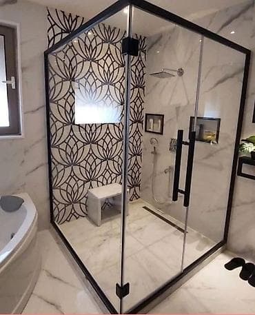 Duş şlanqları: Üstü qapalı kabina, Künc üçün — 2