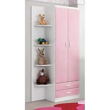 shkaf mebel: 2 qapılı, Güzgülü, Ağ, Digər material, Açılan, Düz dolab — 9