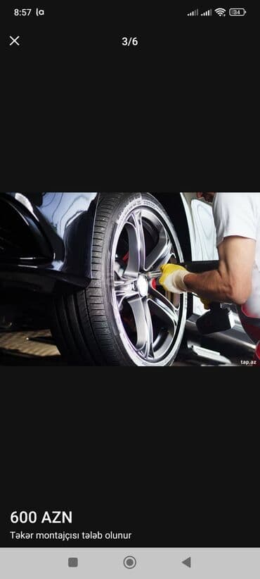 работа администратора в баку: Təkər montajçısı tələb olunur - İşin mahiyyəti: minik — 3