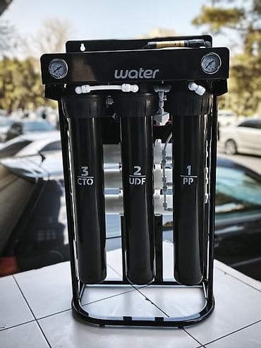 Sənaye tipli su təmizləmə sistemi - 3 mərhələli filtrasiya: 1) PP