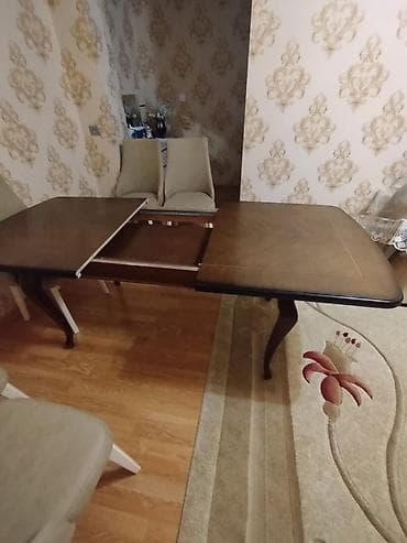 bar stolu: Qonaq masası, Açılan, Taxta, Dördbucaq masa — 2