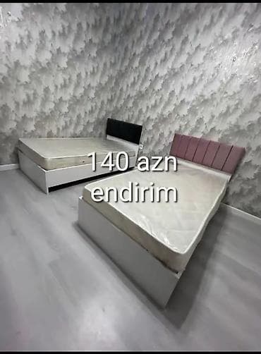 taxt dosekleri: İki ədəd tək nəfərlik çarpayı dəsti - Ağ rəngdə korpus, yumru künclü — 1