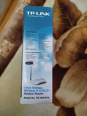 tenda internet: TP-Link simsiz Wi‑Fi router - Marka/model: TP-Link (üst paneldə — 5