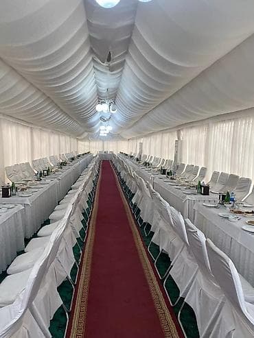 Tədbir çadırı və banket zalı dekoru – tam quruluş xidməti - Uzun