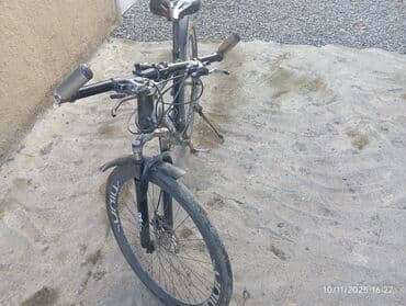 adidas velosiped qiymeti: Şəhər/trek tipli velosiped - Rəng: qara, çərçivədə “adidas” yazıları — 3