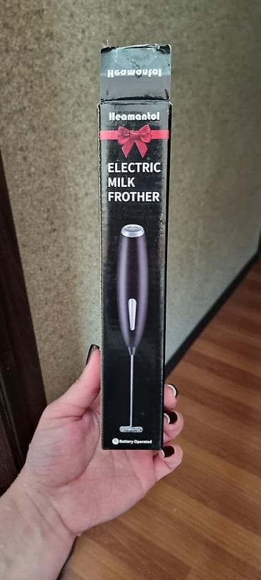 ucuz xaladelnikler: Heamantol Electric Milk Frother – batareya ilə işləyən əl tipli — 1