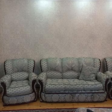 termos satisi: İşlənmiş, Divan, 2 kreslo, Divan, Bazasız, Açılmayan — 4