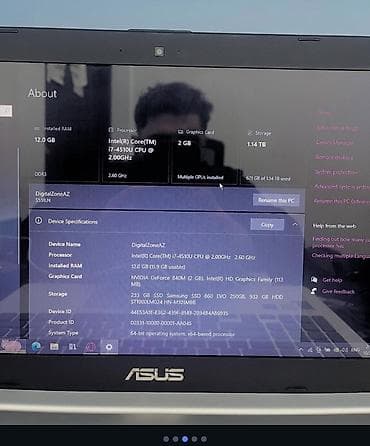 ana plata ddr4: ASUS Vivobook, 15.6 ", Intel Core i7, 1 TB, Ödənişli çatdırılma — 5