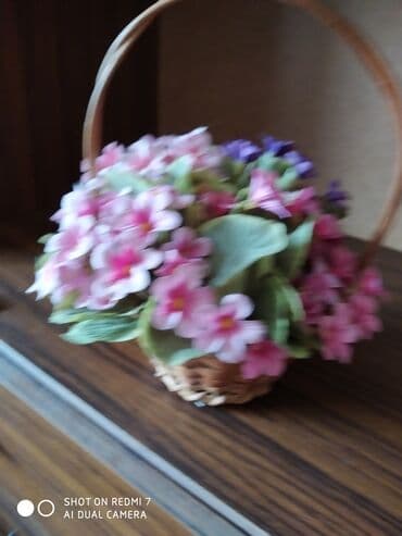 цветы искусственные: Цветы в корзине Голландия — 5