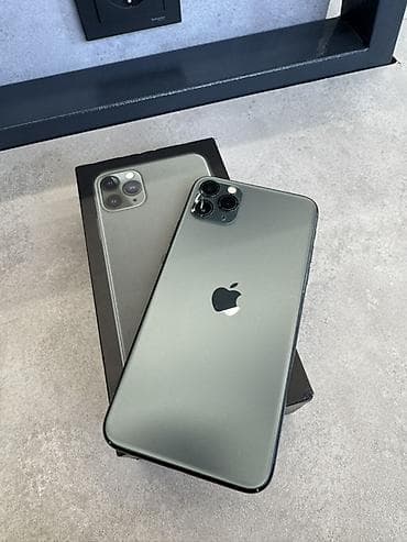 i̇phone 8 plus: IPhone 11 Pro Max, 64 GB, Alpine Green, Zəmanət, Simsiz şarj, Face ID — 1