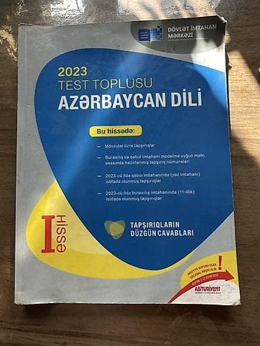 Velosiped aksesuarları: Məhsul: 2023 “Test Toplusu – Azərbaycan dili”, I hissə Xüsusiyyətlər — 1