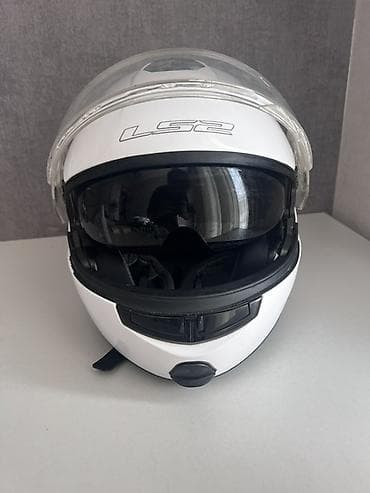 m50 matoru: LS2 motosiklet dəbilqəsi – ağ rəng - Tip: Tam üzlü (full-face) — 7