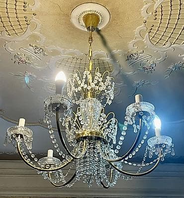 lustr: Çılçıraq, 6 lampa, Metal — 1