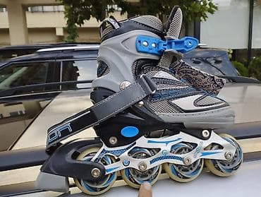 Roliklər: İnline konkisürmə (roller skates) – tənzimlənən ölçülü, 4 təkərli — 3